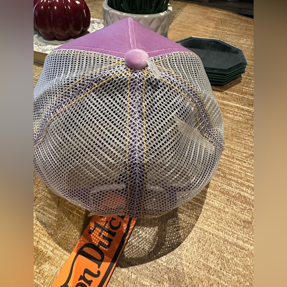 NWT! Von Dutch Pink Hollywood Velvet Trucker Hat - One Size - Picture 8 of 11